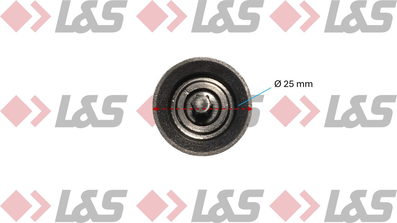 MWH Fußkappe ø 25 mm mit Dorn - Schwarz - für Royal Garden - LUS-Shop