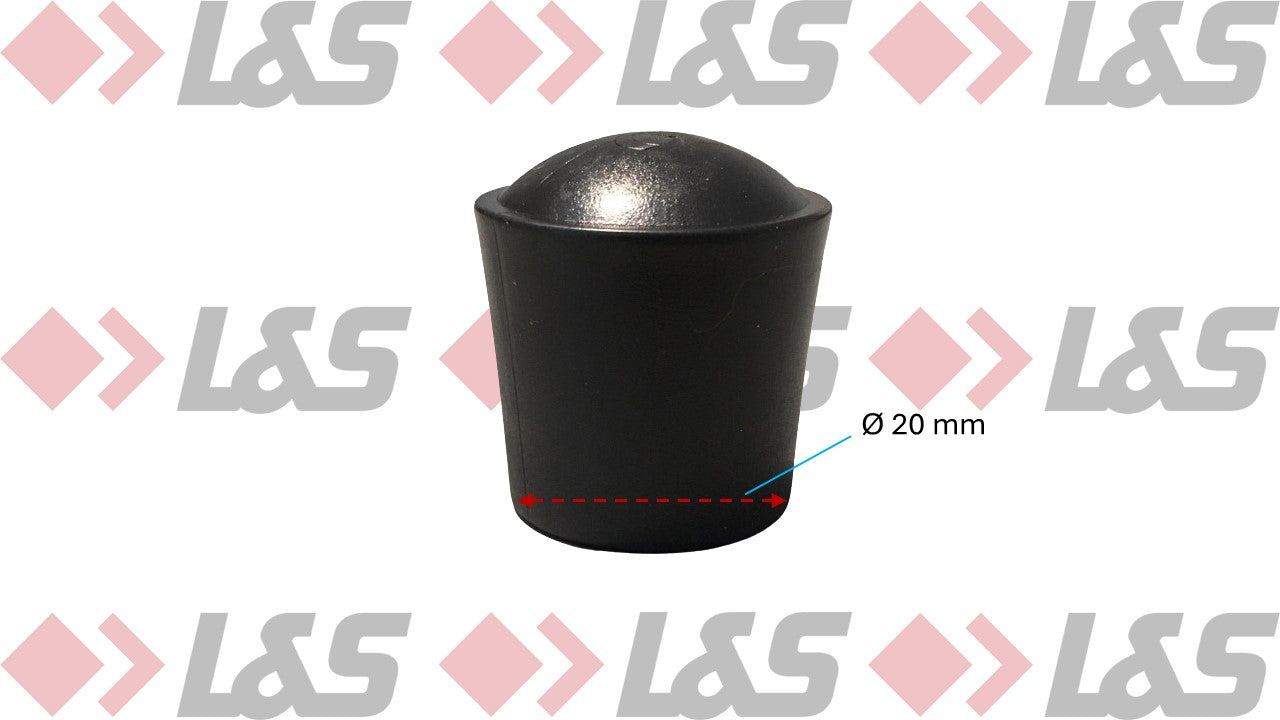 MWH Fußkappe Ø 20 mm -Schwarz- für Royal Garden Sessel Bono, Fario, Fero, Tenso - LUS-Shop
