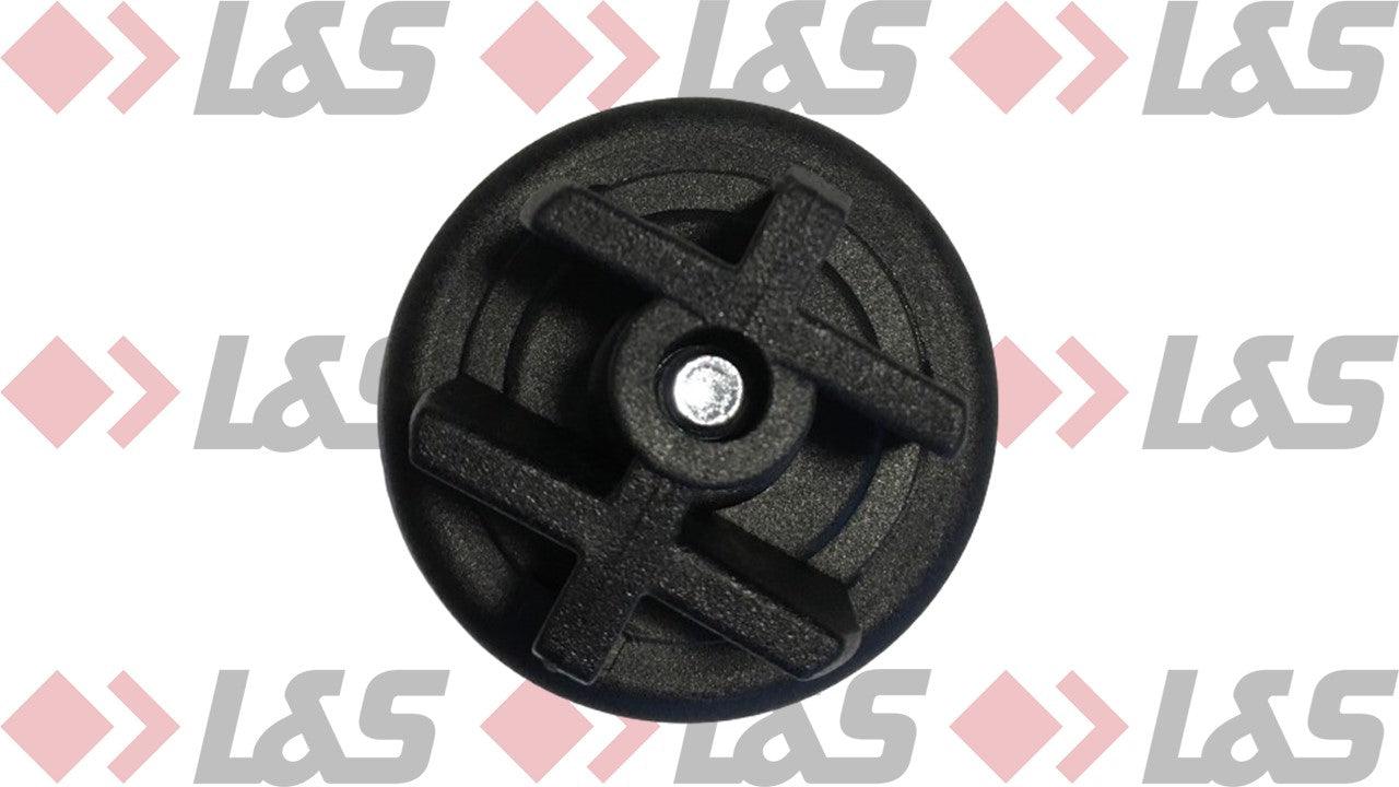 MWH Fußstopfen Ø 48mm (8° Schräge) - Schwarz - mit Höhenverstellung für Ausziehtisch Royal Garden - LUS-Shop