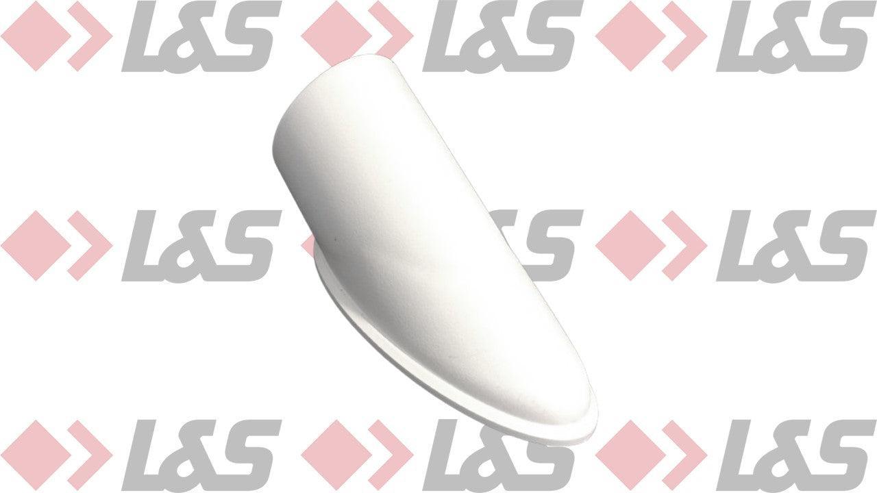 MWH Tischfußkappe 47 x 31 mm - Weiß - oval mit Höhenverstellung - LUS-Shop
