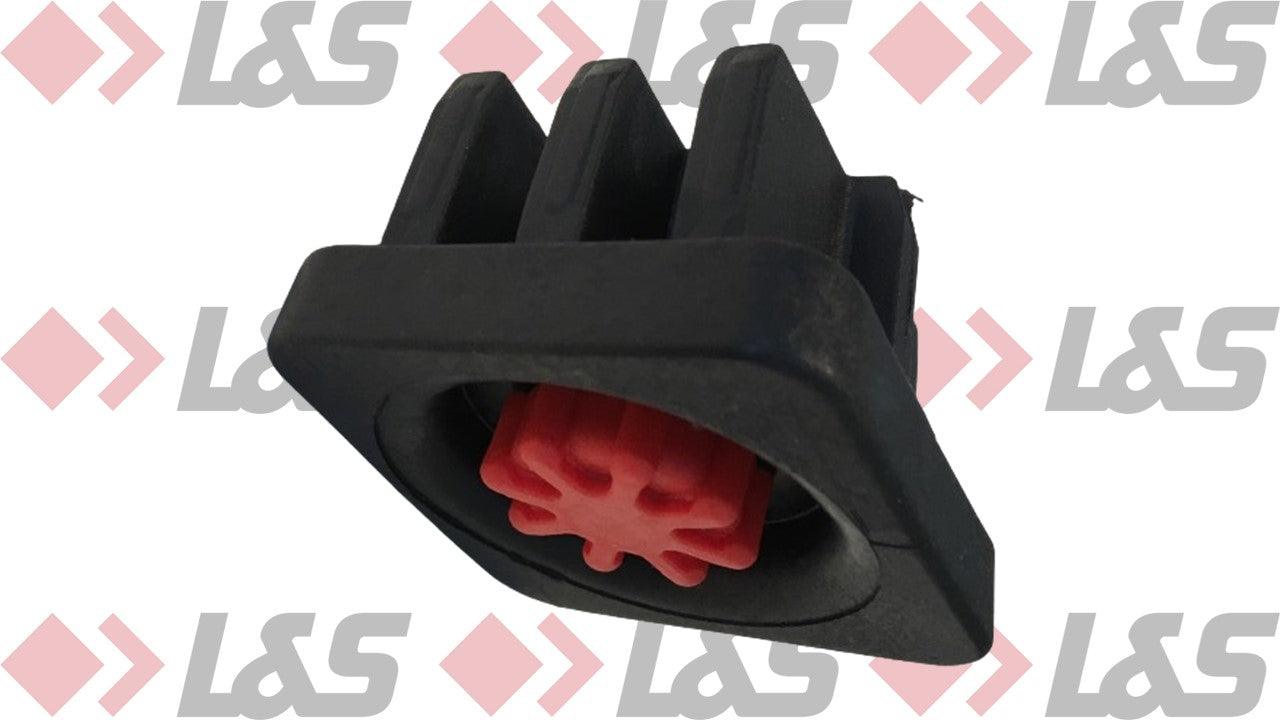 MWH Fußstopfen 50 x 50mm - rechts/links - schwarz - mit Höhenverstellung - LUS-Shop