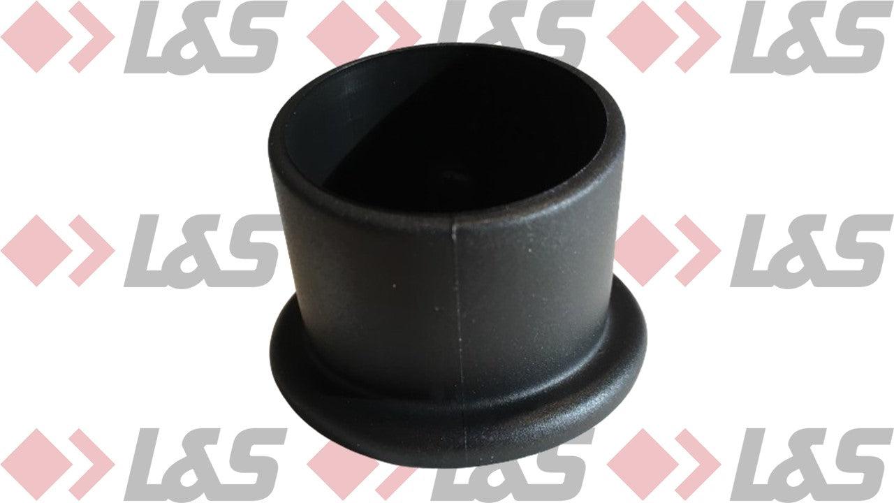 MWH Fußkappe Ø 32 mm Schräg - Schwarz - mit Tellerfuß - LUS-Shop