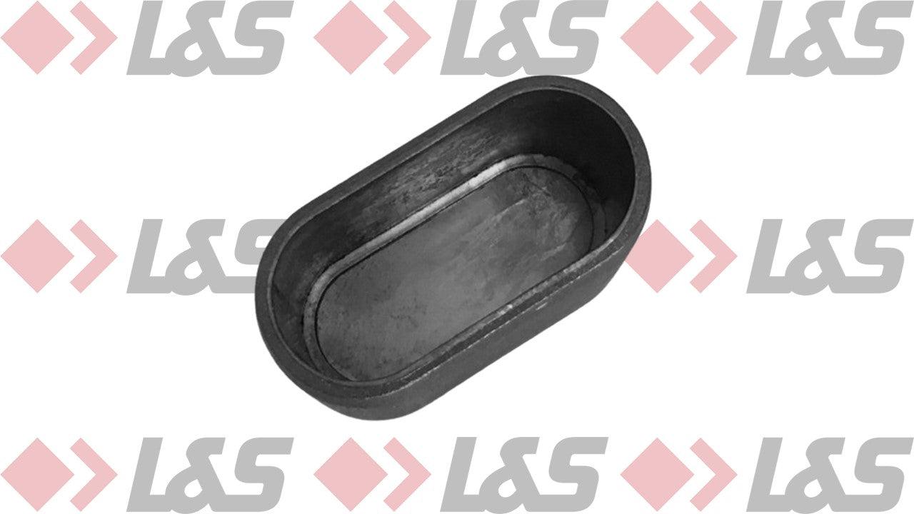 MWH Fußkappe 35 x 15 mm - Schwarz - Oval - für MWH Royal Garden Balero, Nova, Novelle, Windsor - LUS-Shop