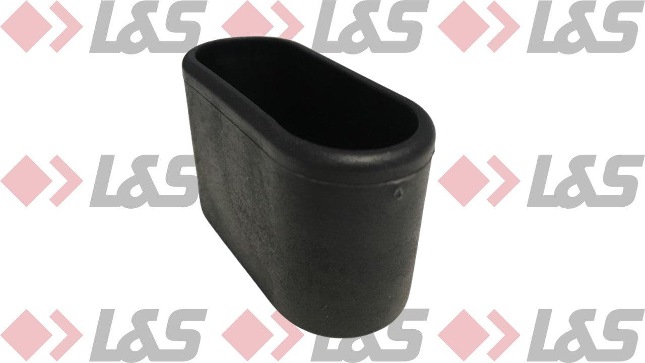 MWH Fußkappe 50 x 20 mm - Schwarz - Oval - für für MWH Chalet Stapelsessel Hochlehner - LUS-Shop