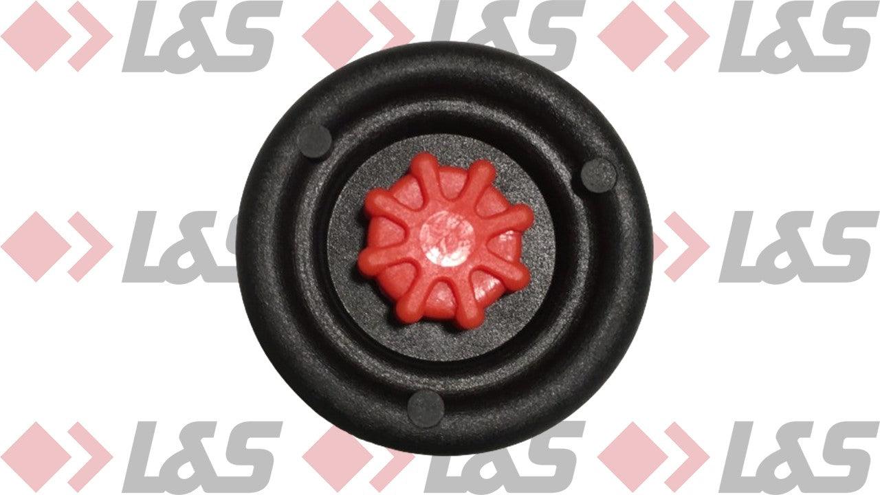 MWH Fußstopfen Ø 48 mm - Schwarz - (Gerade) mit Höhenverstellung für Lochblechtisch Royal Garden - LUS-Shop