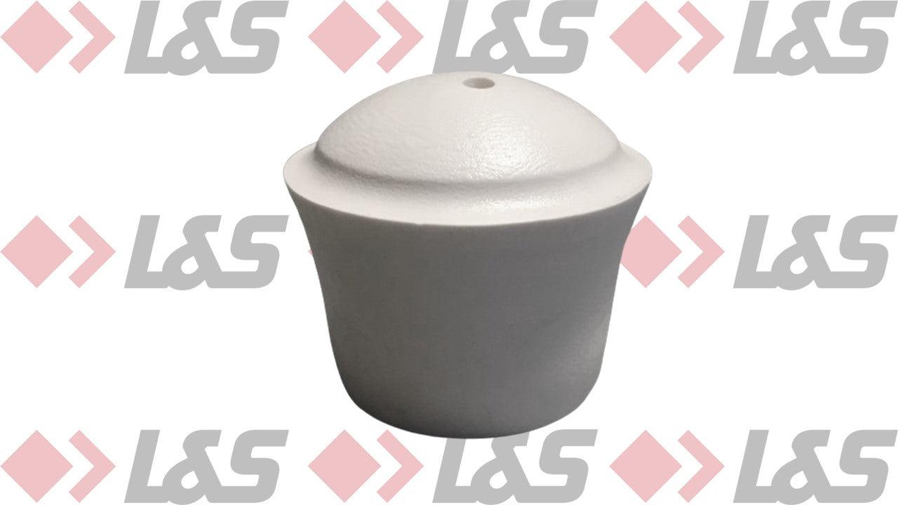 MWH Fußkappe Ø 25 mm - Weiß - für Streckmetalltisch und Stahltisch - LUS-Shop