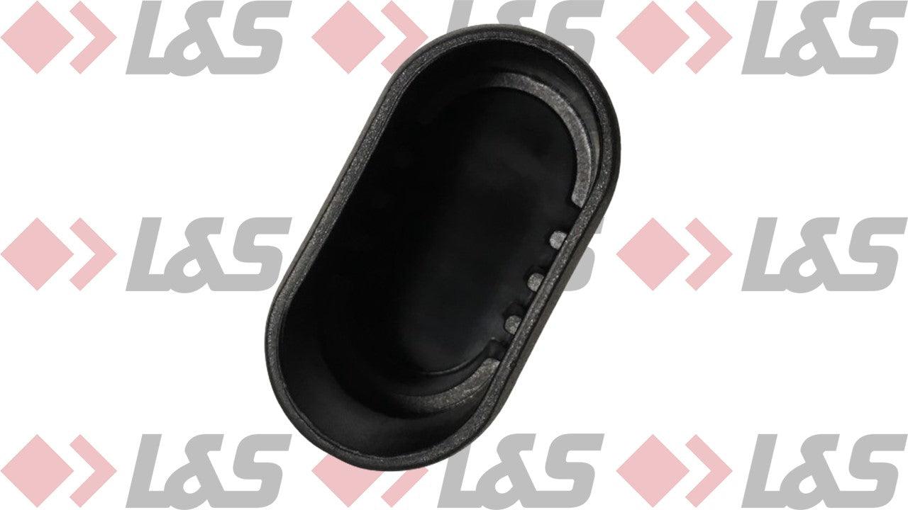 MWH Fußkappe 40 x 20 mm - Schwarz - für Royal Garden Balero, Kent, Quito, Sena, Tapa, Kettler - LUS-Shop