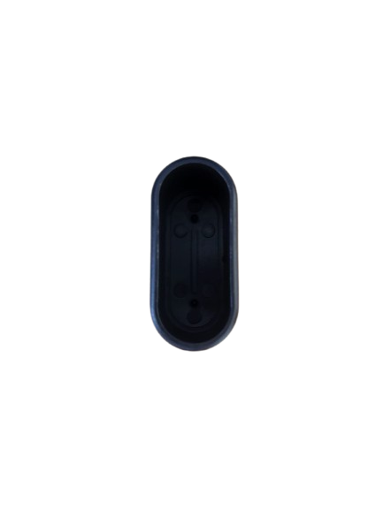 MWH Fußkappe 50 x 20 mm - Schwarz - Oval - für für MWH Chalet Stapelsessel Hochlehner MWH Fusskappe