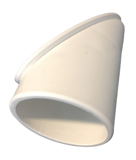 MWH Tischfußkappe 47 x 31 mm - Weiß - oval mit Höhenverstellung MWH Fusskappe