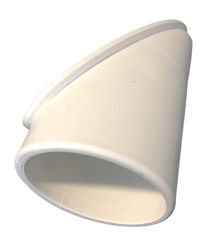 MWH Tischfußkappe 47 x 31 mm - Weiß - oval mit Höhenverstellung MWH Fusskappe