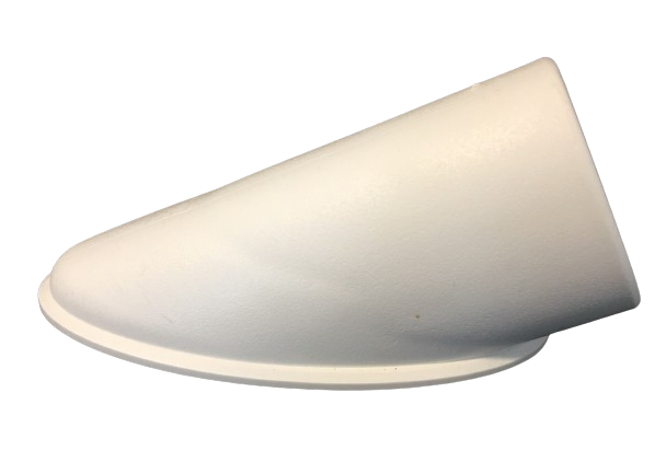 MWH Tischfußkappe 47 x 31 mm - Weiß - oval mit Höhenverstellung MWH Fusskappe