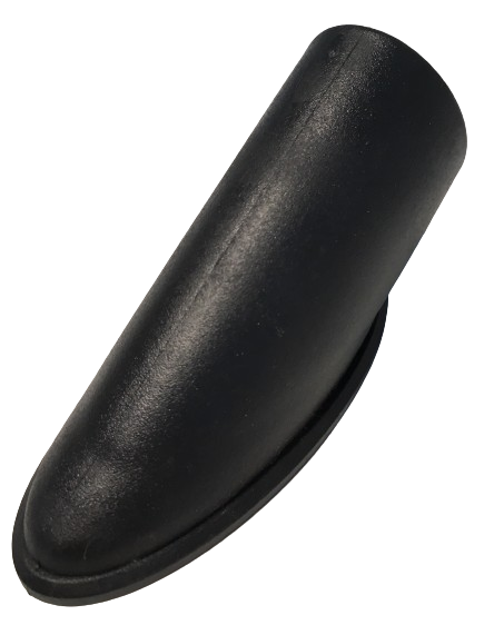MWH Tischfußkappe 38 x 25 mm - Schwarz - oval mit Höhenverstellung MWH Fusskappe