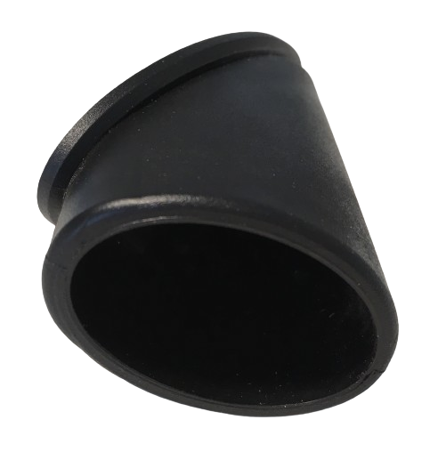 MWH Tischfußkappe 38 x 25 mm - Schwarz - oval mit Höhenverstellung MWH Fusskappe