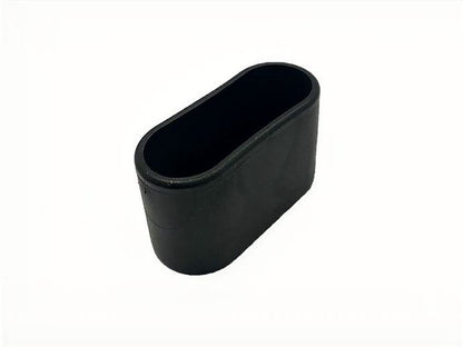 MWH Fußkappe 50 x 20 mm - Schwarz - Oval - für für MWH Chalet Stapelsessel Hochlehner MWH Fusskappe