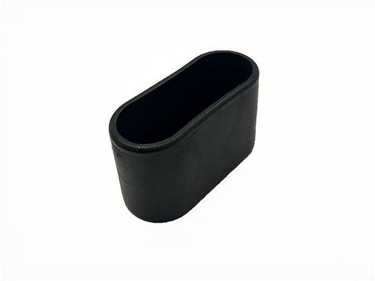 MWH Fußkappe 50 x 20 mm - Schwarz - Oval - für für MWH Chalet Stapelsessel Hochlehner MWH Fusskappe