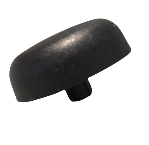 MWH Fußkappe ø 25 mm mit Dorn - Schwarz - für Royal Garden MWH Fusskappe