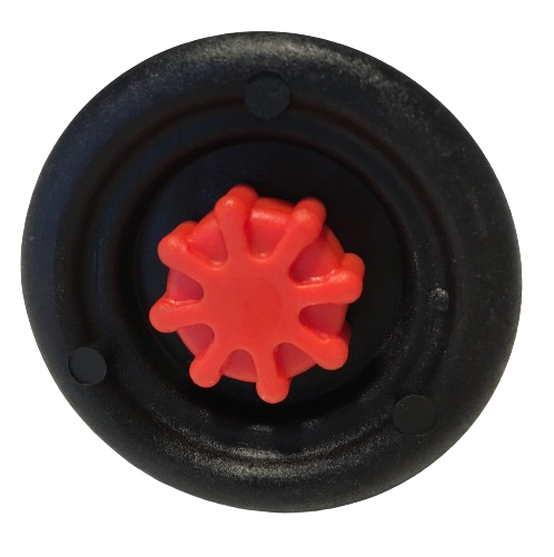 MWH Fußstopfen Ø 48mm (8° Schräge) - Schwarz - mit Höhenverstellung für Ausziehtisch Royal Garden MWH Fusskappe