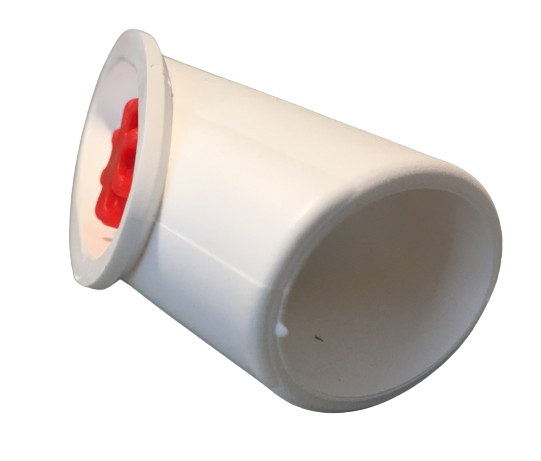 MWH Tischfußkappe 38 x 25 mm - Weiß - oval mit Höhenverstellung MWH Fusskappe