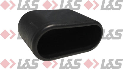 MWH Fußkappe 50 x 20 mm - Schwarz - Oval - für für MWH Chalet Stapelsessel Hochlehner - LUS-Shop