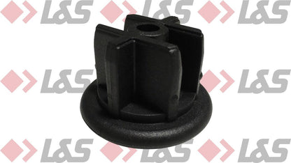 MWH Fußstopfen Ø 48 mm - Schwarz - (Gerade) mit Höhenverstellung für Lochblechtisch Royal Garden - LUS-Shop