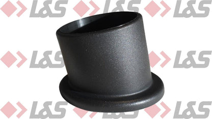 MWH Fußkappe Ø 32 mm Schräg - Schwarz - mit Tellerfuß - LUS-Shop