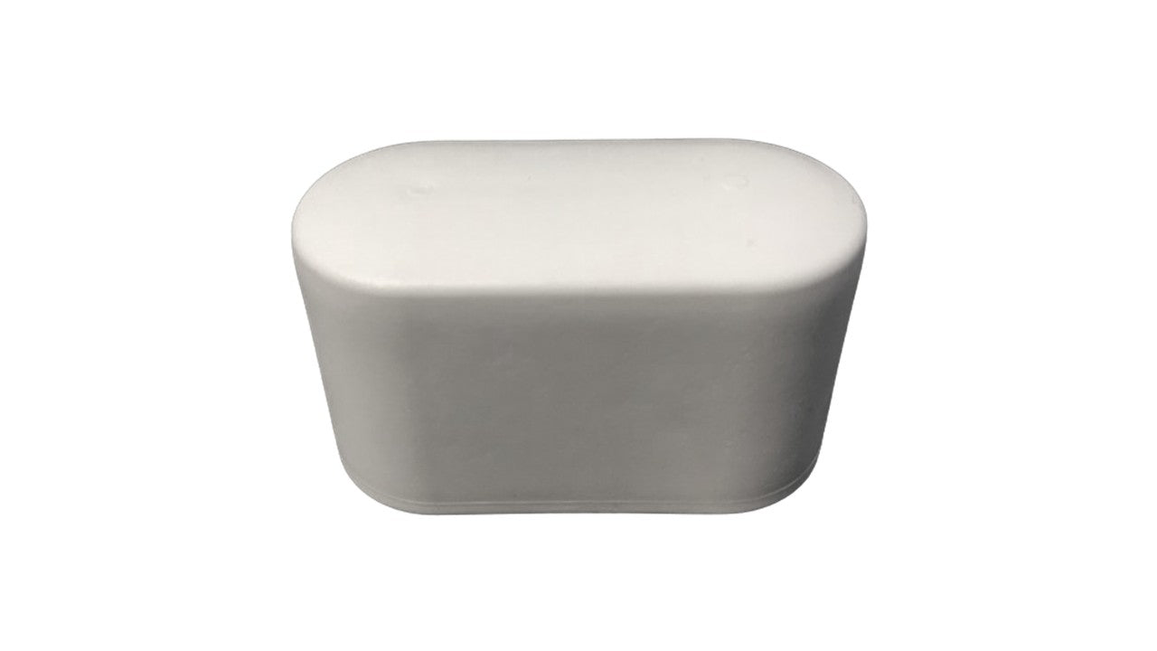 MWH Fußkappe 50 x 20 mm - Weiss - Oval - für MWH Chalet Stapelsessel Hochlehner MWH Fusskappe