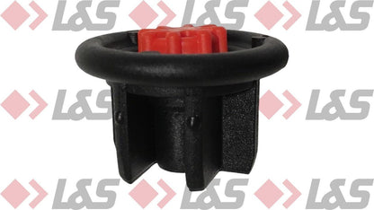 MWH Fußstopfen Ø 48 mm - Schwarz - (Gerade) mit Höhenverstellung für Lochblechtisch Royal Garden - LUS-Shop
