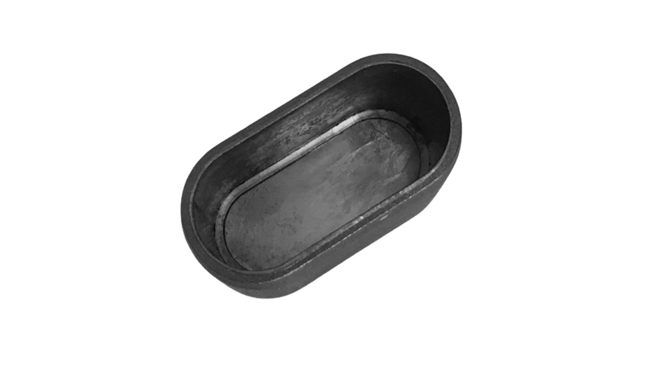 MWH Fußkappe 35 x 15 mm - Schwarz - Oval - für MWH Royal Garden Balero, Nova, Novelle, Windsor MWH Fusskappe