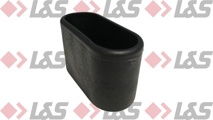 MWH Fußkappe 50 x 20 mm - Schwarz - Oval - für für MWH Chalet Stapelsessel Hochlehner - LUS-Shop