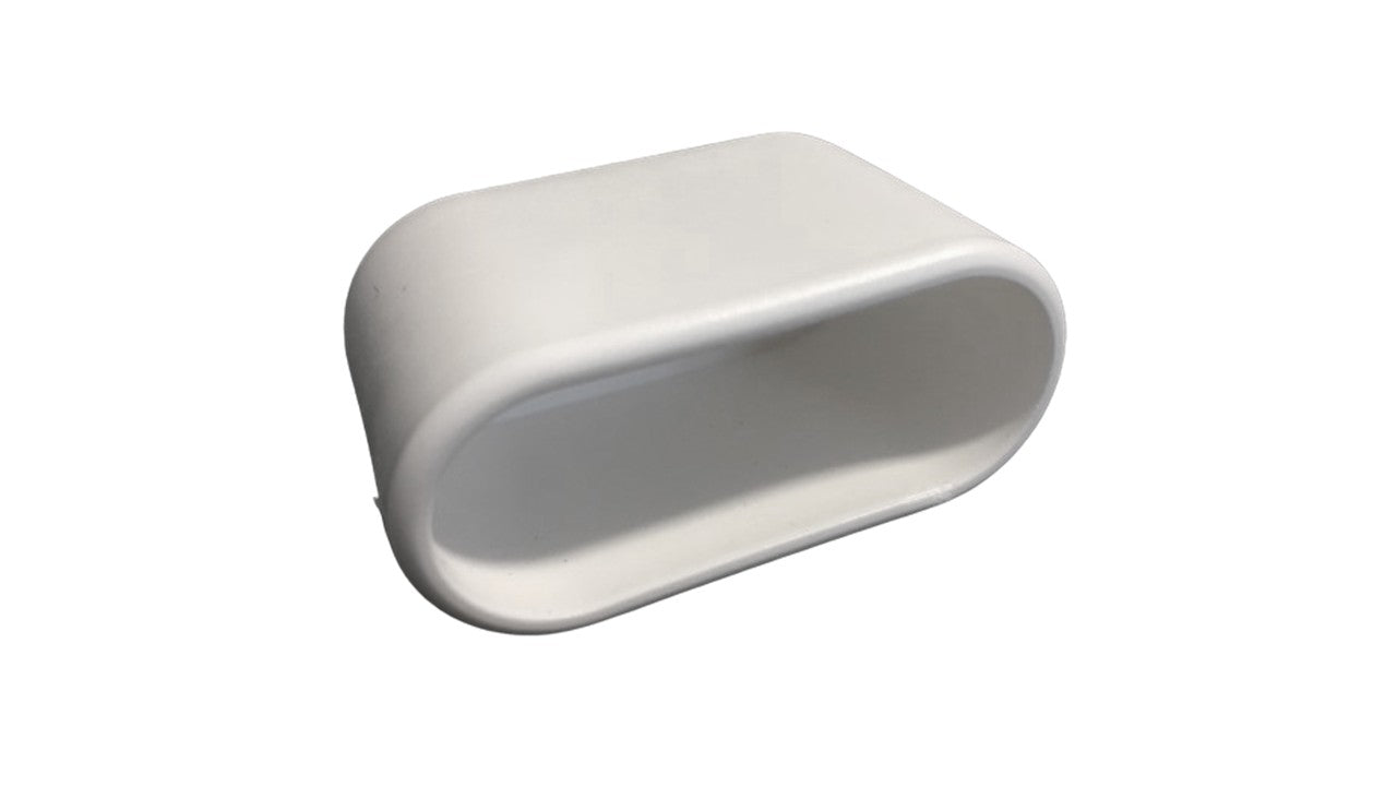 MWH Fußkappe 50 x 20 mm - Weiss - Oval - für MWH Chalet Stapelsessel Hochlehner MWH Fusskappe