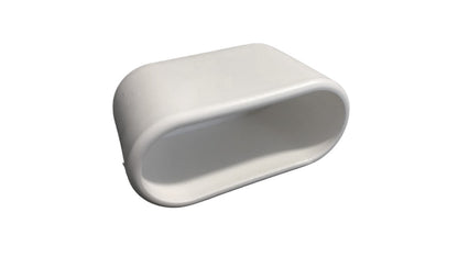 MWH Fußkappe 50 x 20 mm - Weiss - Oval - für MWH Chalet Stapelsessel Hochlehner MWH Fusskappe