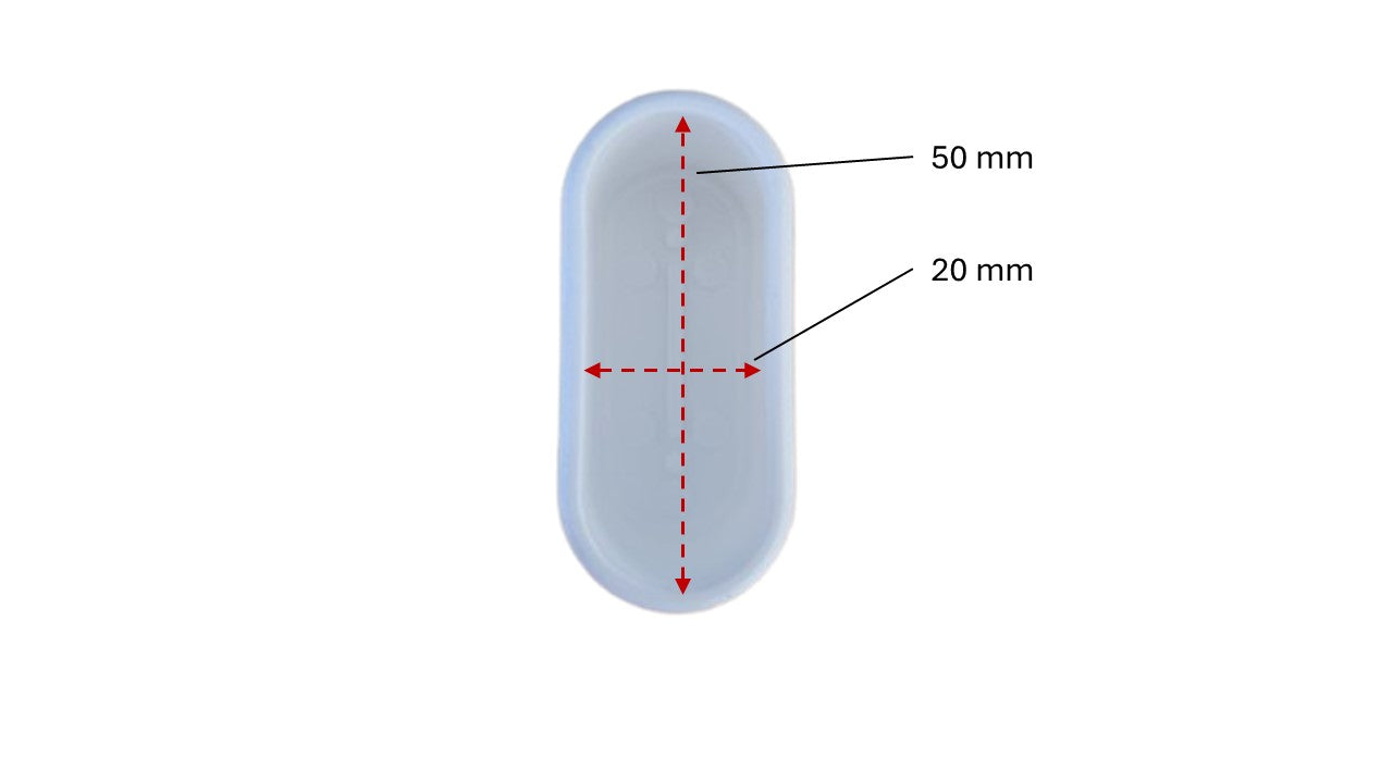 MWH Fußkappe 50 x 20 mm - Weiss - Oval - für MWH Chalet Stapelsessel Hochlehner MWH Fusskappe