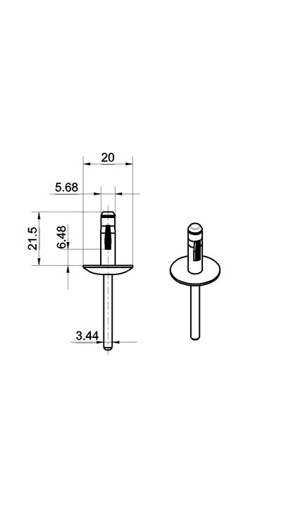 Spreizniet Clips/Kunststoff Faltniete – ersetzt OEM 07147293278 – kompatibel mit BMW X3 X4 X5 X6 (F15 F16 F25 F26 F85 F86) & MINI Cabrio F57