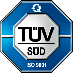 TÜV SÜD: Qualitätsmanagement unseres Unternehmens nach ISO 9001 zertifiziert